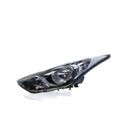Halogen Head Lamp Passenger Side Certified Suits Hyundai Elantra MD 2011 to 2013