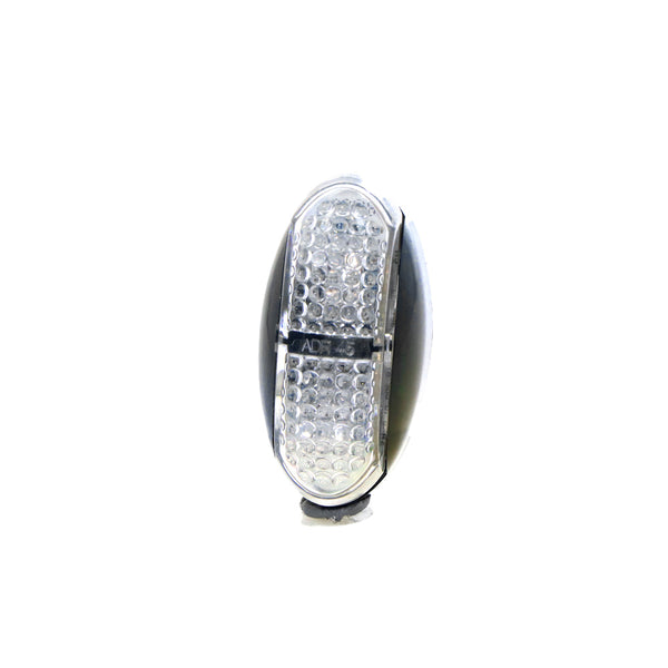 LED Red/Amber Marker - Clear Lens, 10-30V, ADR Compliant
