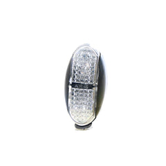 LED Red/Amber Marker - Clear Lens, 10-30V, ADR Compliant
