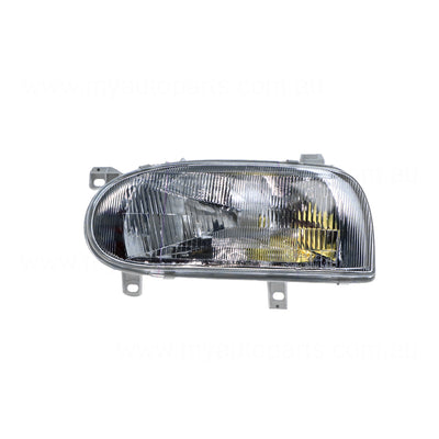 Head Lamp Passenger Side Certified Suits Volkswagen Golf MK 3 1994 to 1998