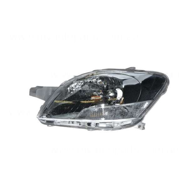 Halogen Manual Adjust Head Lamp Passenger Side OEM Suits Toyota Yaris NCP93R 2006 to 2016