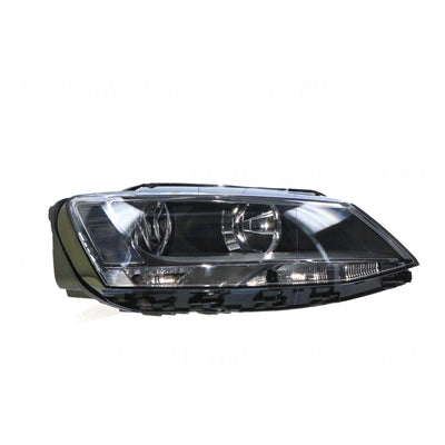 Halogen Manual Adjust Head Lamp Drivers Side Certified Suits Volkswagen Jetta 1B 2011 to 2017