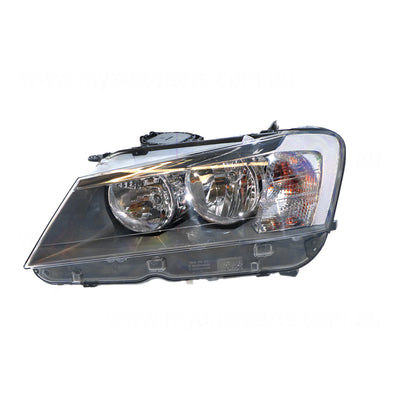 Halogen Head Lamp Passenger Side OES Suits BMW X3 F25 2011 to 2014