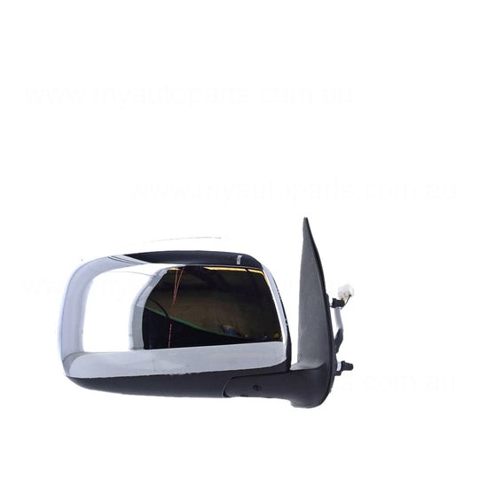 Chrome Door Mirror Electric Adjust Drivers Side Certified suits Toyota Hilux 15/25/26 Series Dual Cab/Xtra Cab 4WD SR5 2009 to 2010