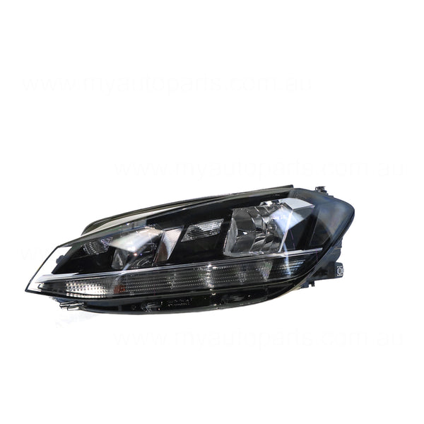 Halogen Head Lamp Passenger Side OEM Suits Volkswagen Golf MK 7 2017 On