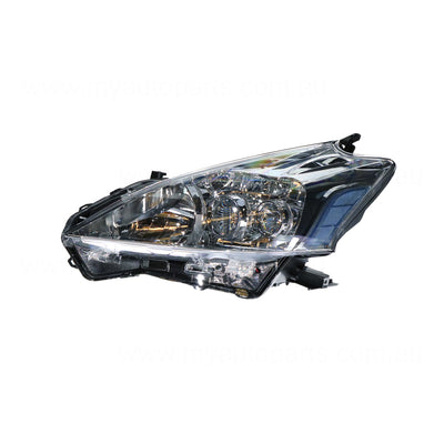 LED Head Lamp Passenger Side Genuine Suits Toyota Prius-V i-Tech ZVW40R 2013 to 2015