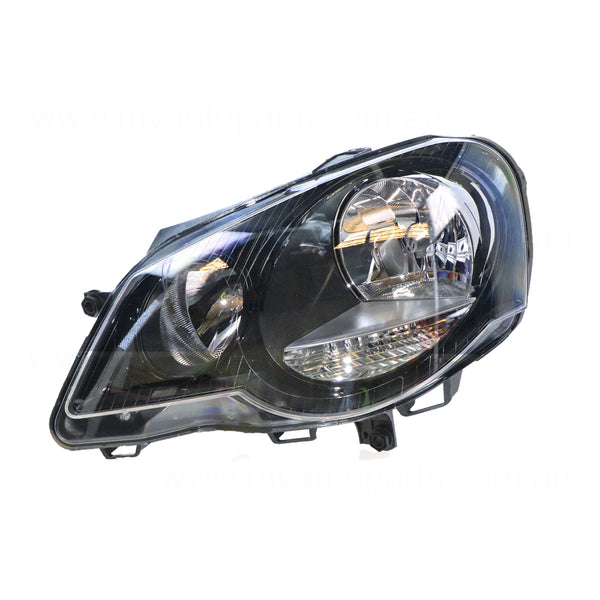 Halogen Head Lamp Passenger Side OEM Suits Volkswagen Polo GTi 9N 3 Door 2005 to 2010