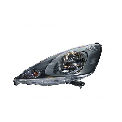 Halogen Manual Adjust Head Lamp Passenger Side OEM Suits Honda Jazz GE 2008 to 2011