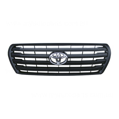Black Grille Genuine suits Toyota Landcruiser VDJ200 GX 3/2012 to 9/2015