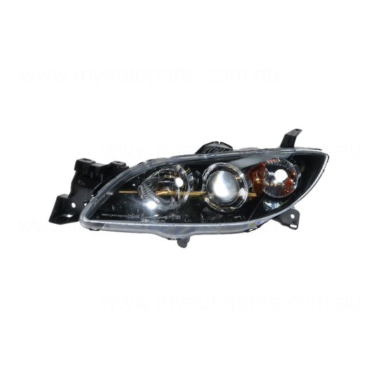 Head Lamp Passenger Side Certified Suits Mazda 3 BK Sedan 2004 to 2009