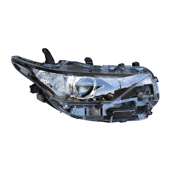 Halogen Head Lamp Drivers Side OEM Suits Toyota Corolla ZRE182R 2015 to 2018