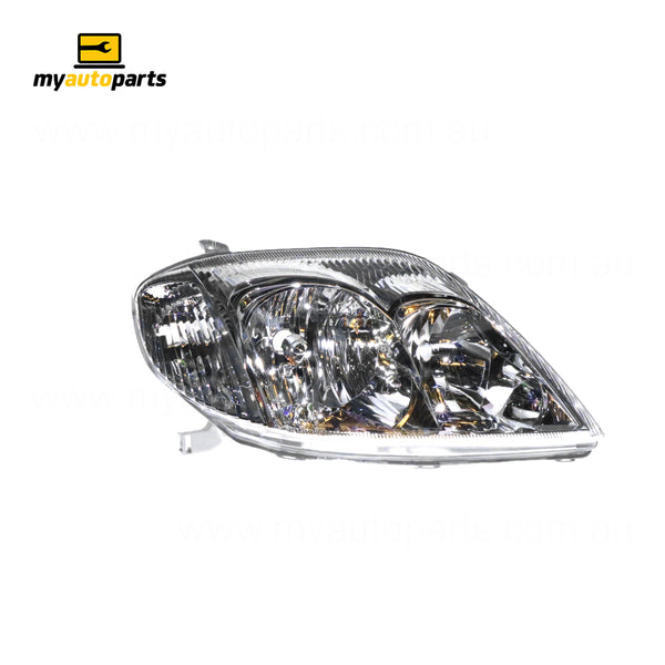 Halogen Head Lamp Drivers Side Genuine Suits Toyota Corolla ZZE122R 2001 to 2007