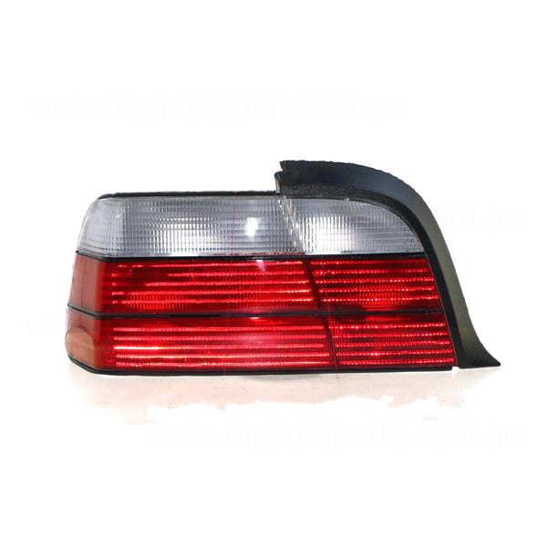 Black Red/Clear Tail Lamp Passenger Side Certified Suits BMW 3 Series E36 Coupe 1997 to 2000