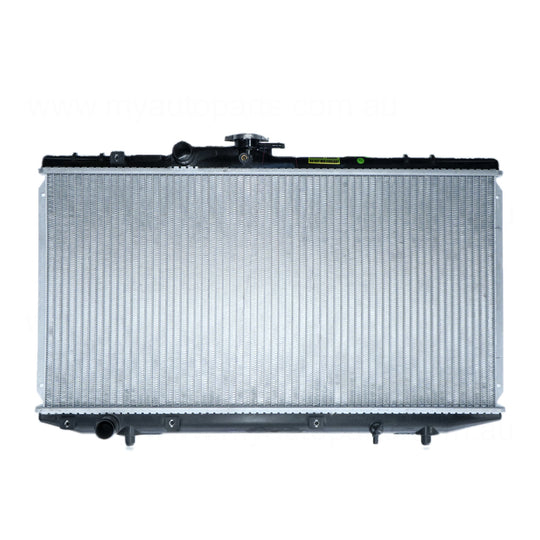 Radiator 28 / 28 mm Plastic Aluminium 325 x 638 x 16 mm Manual 1.4 L 4E Aftermarket Suits Toyota Starlet EP91R 1996 to 1999