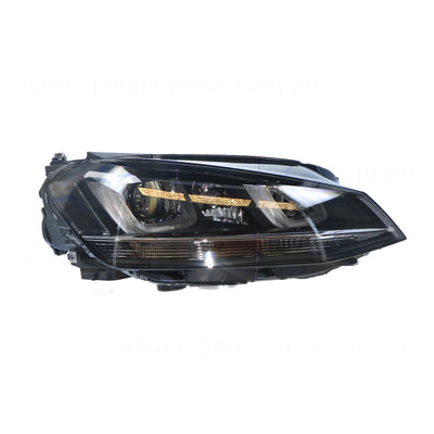 Head Lamp Drivers Side Genuine Suits Volkswagen Golf MK 7 2015 to 2017
