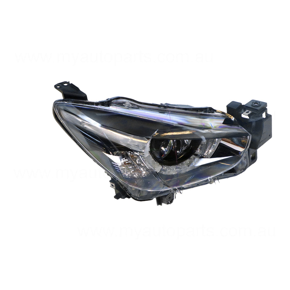 LED Manual Adjust Head Lamp Drivers Side OEM Suits Mazda 2 DJ 2014 to 2019