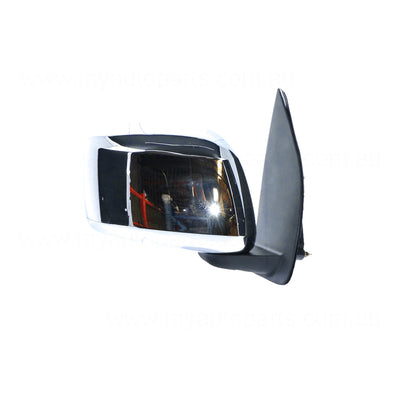 Chrome Door Mirror Drivers Side Aftermarket Suits Nissan Navara D40 2005 to 2010