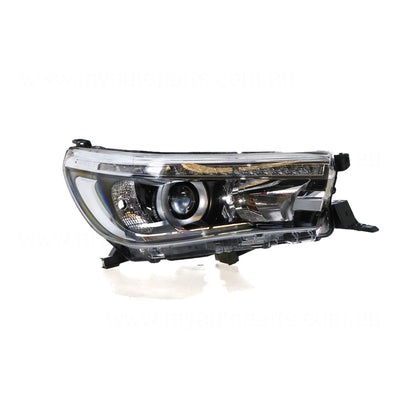 LED Head Lamp Drivers Side Genuine suits Toyota Hilux 120 Series 7/2015 to 5/2020