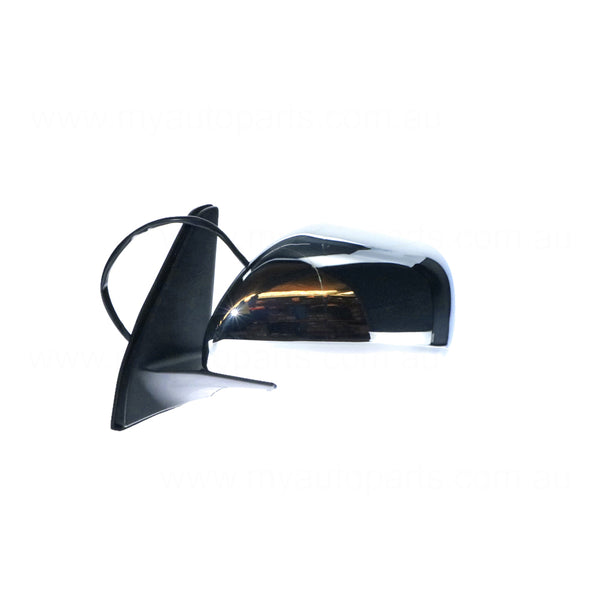 Chrome Door Mirror Passenger Side Aftermarket Suits Toyota Prado 120 Series GXL/VX/Grande 2002 to 2009
