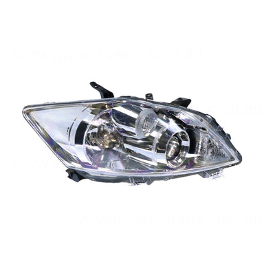 Halogen Head Lamp Drivers Side Certified Suits Toyota Corolla ZRE152R 2009 to 2012