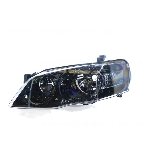 Black Halogen Head Lamp Passenger Side Certified Suits Ford Falcon XT BF II/BF III 2006 to 2009