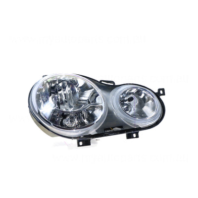 Halogen Electric Adjust Head Lamp Drivers Side Certified Suits Volkswagen Polo 9N 2002 to 2005