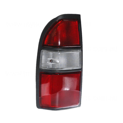Red/Clear Tail Lamp Passenger Side Aftermarket Suits Toyota Prado 95 Series 1996 to 1999