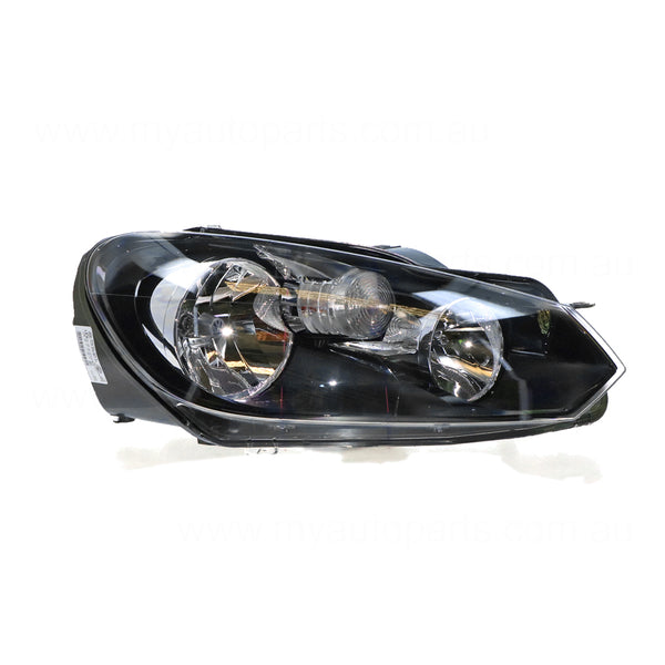 Halogen Head Lamp Drivers Side OEM Suits Volkswagen Golf MK 6 2009 to 2021