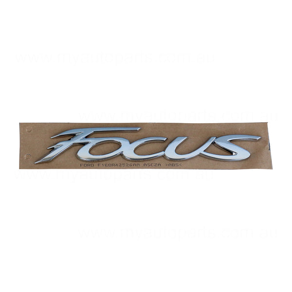 Boot lid Emblem "Focus" OEM Suits Ford Focus LZ 2015 to 2018