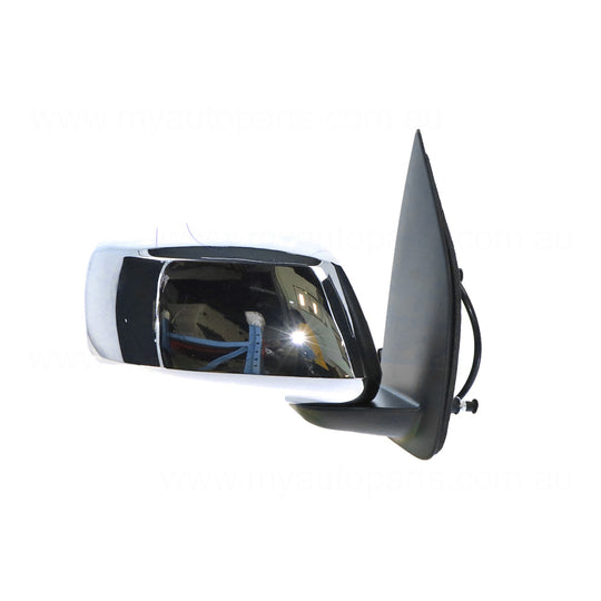 Chrome Door Mirror Drivers Side Aftermarket suits Nissan Navara D40 & Pathfinder R51 2005 to 2007