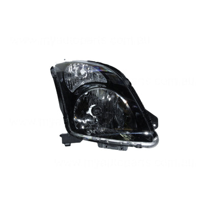 Halogen Head Lamp Drivers Side Genuine Suits Suzuki Swift RS416 2005 to 2010