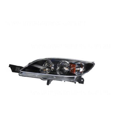 Head Lamp Passenger Side Certified Suits Mazda 3 BK Hatch 2004 to 2009