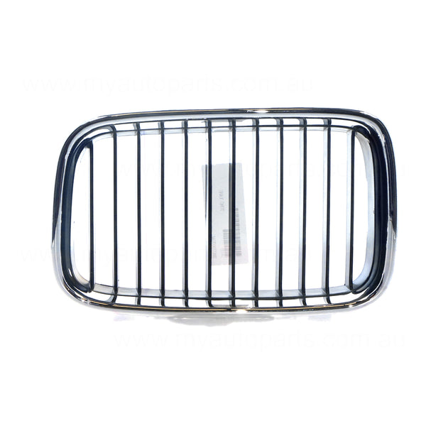 Chrome/Black Grille Passenger Side Aftermarket Suits BMW 3 Series E36 1991 to 1996