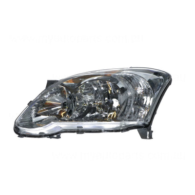 Halogen Head Lamp Passenger Side Genuine Suits Toyota Corolla ZZE122R 2004 to 2007