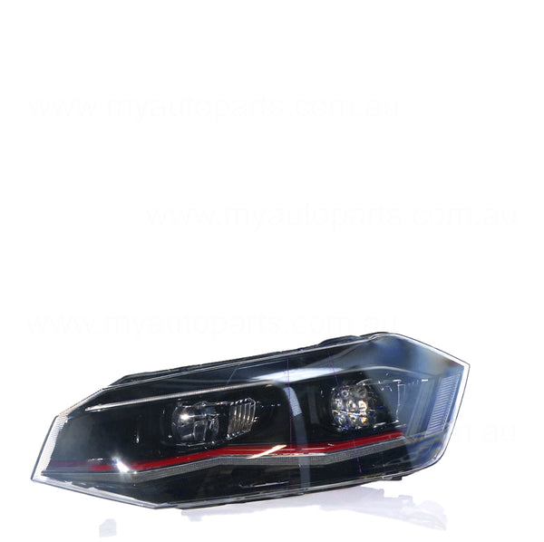 LED Head Lamp Passenger Side OEM Suits Volkswagen Polo AW 2018 to 2021
