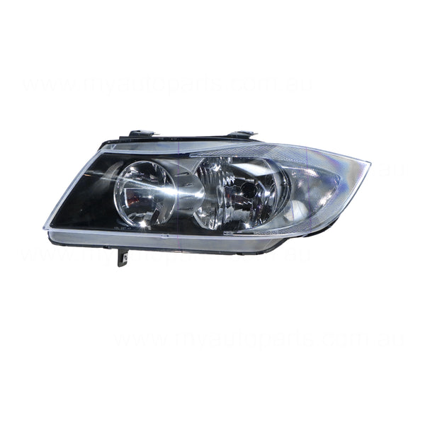 Halogen Manual Adjust Head Lamp Passenger Side Certified Suits BMW 3 Series E90 2005 to 2008