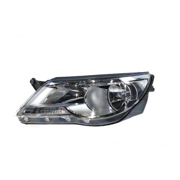 Halogen Electric Adjust Head Lamp Passenger Side OEM Suits Volkswagen Tiguan 5N 2008 to 2011