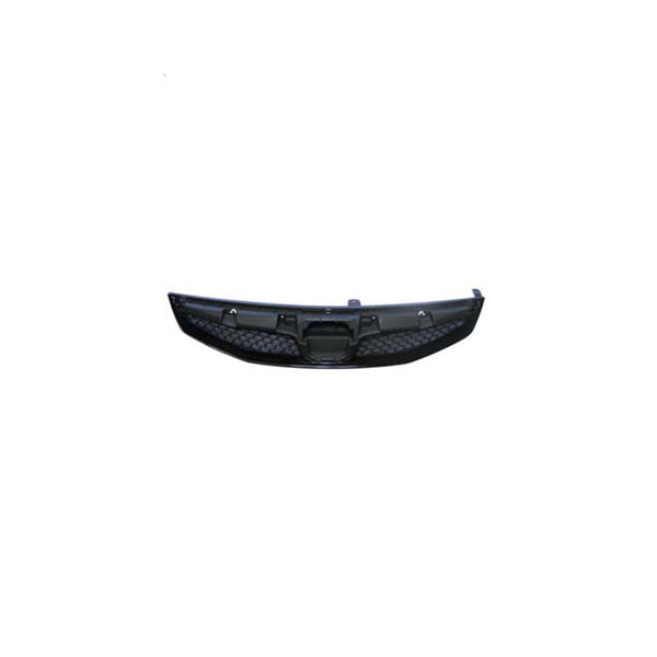 Black/Chrome Grille Assembly Aftermarket Suits Honda Civic 8th Generation FD 1/2009 to 1/2012