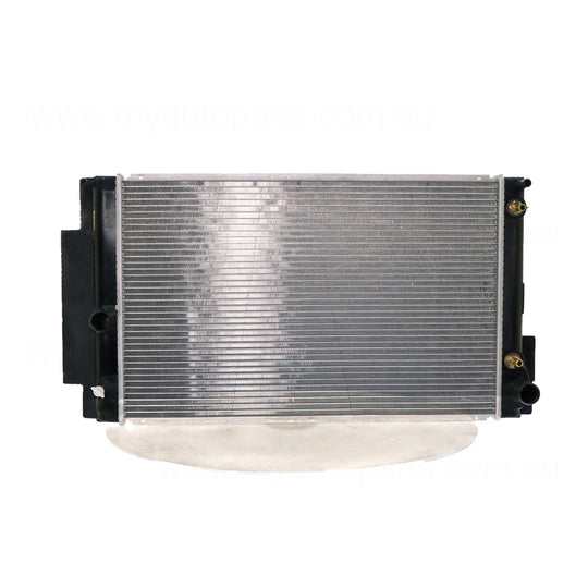 Radiator 34 / 34 mm Plastic Aluminium 600 x 370 x 26 mm Mauto 2.4 L 2AZ Aftermarket Suits Toyota Rukus AZE151R 2010 to 2015