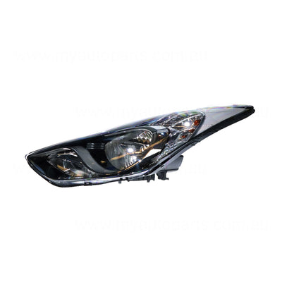 Halogen Head Lamp Passenger Side OEM Suits Hyundai Elantra MD 2011 to 2013