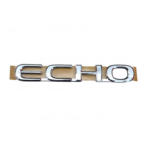 Boot lid Emblem "Echo" OEM Suits Toyota Echo NCP12R 2002 to 2005