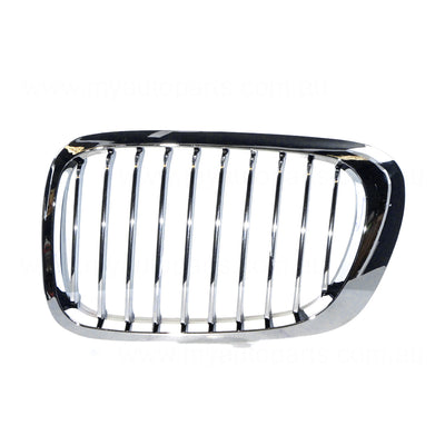 Chrome Grille Passenger Side Aftermarket Suits BMW 3 Series E46 Coupe & Cabrio 1999 to 2003