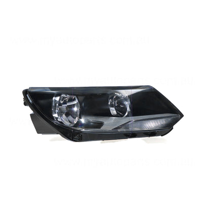 Halogen Electric Adjust Head Lamp Drivers Side Certified Suits Volkswagen Tiguan 5N 2011 to 2016