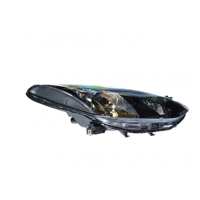 Halogen Manual Adjust Head Lamp Drivers Side OEM Suits Mazda 2 DE 2007 to 2014