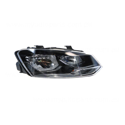 Halogen Head Lamp Drivers Side Genuine Suits Volkswagen Polo 6R 2014 to 2018
