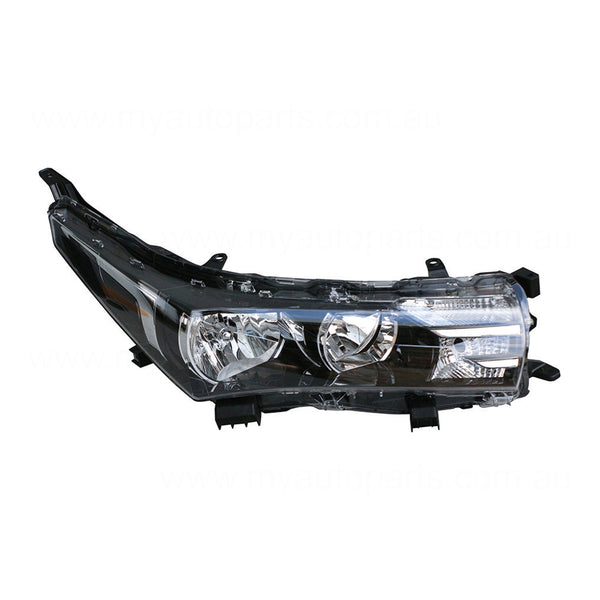 Halogen Head Lamp Drivers Side OEM Suits Toyota Corolla ZRE172R 2013 to 2016