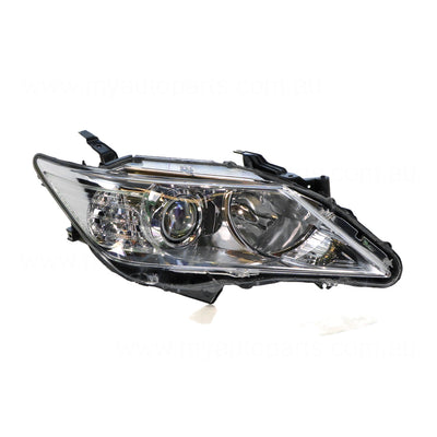 Halogen Head Lamp Drivers Side Genuine Suits Toyota Aurion GSV50R 2012 to 2017