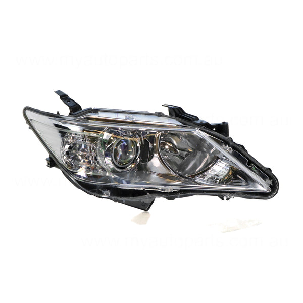 Halogen Head Lamp Drivers Side Genuine Suits Toyota Aurion GSV50R 2012 to 2017