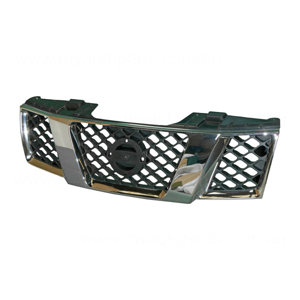 Chrome Grille Genuine suits Nissan Navara D40 & Pathfinder R51 2/2005 to 1/2010
