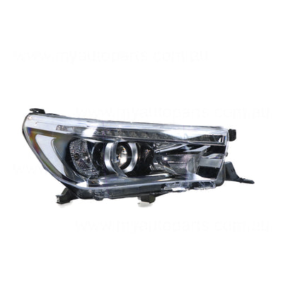 LED Head Lamp Drivers Side Certified suits Toyota Hilux 120 Series 7/2015 to 5/2020